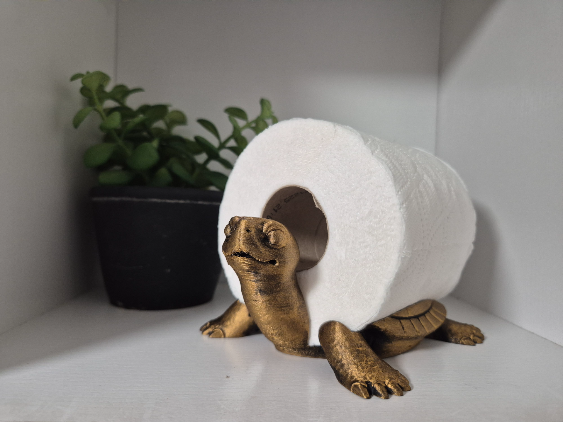 Tortoise Toilet Roll/Paper Holder