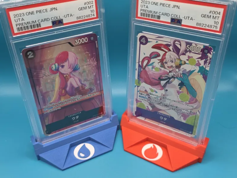 TCG Slab Halter im Pokemon Element-Look
