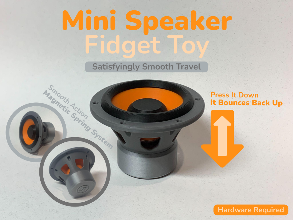 Mini Speaker Fidget Toy (3 Inch Driver)