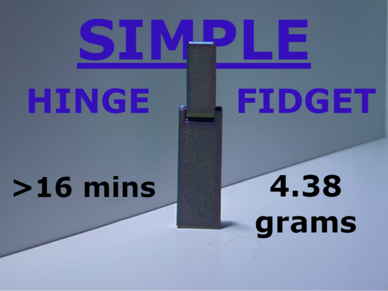 Simplest Hinge Fidget (Print in Place)