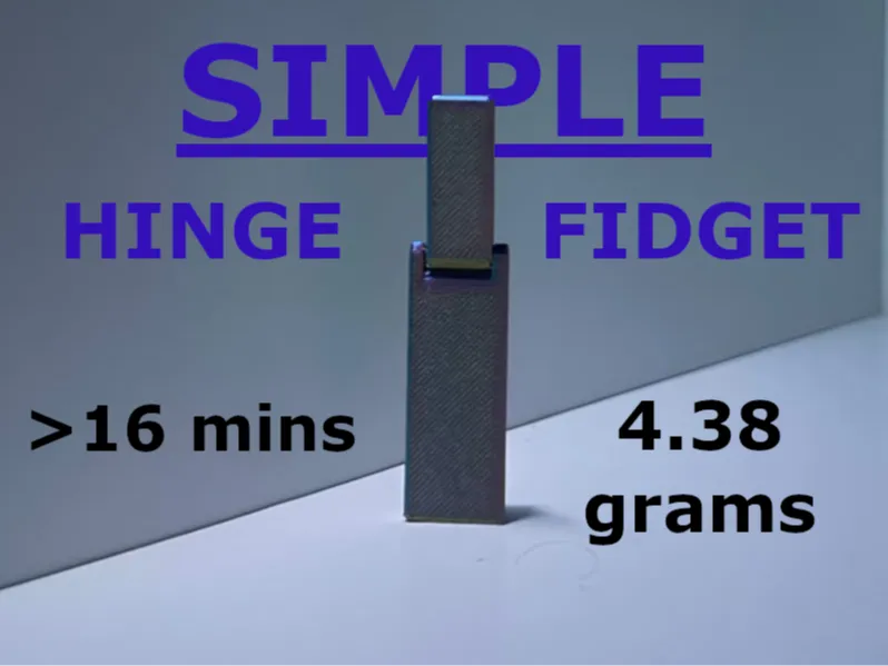 Simplest Hinge Fidget (Print in Place)
