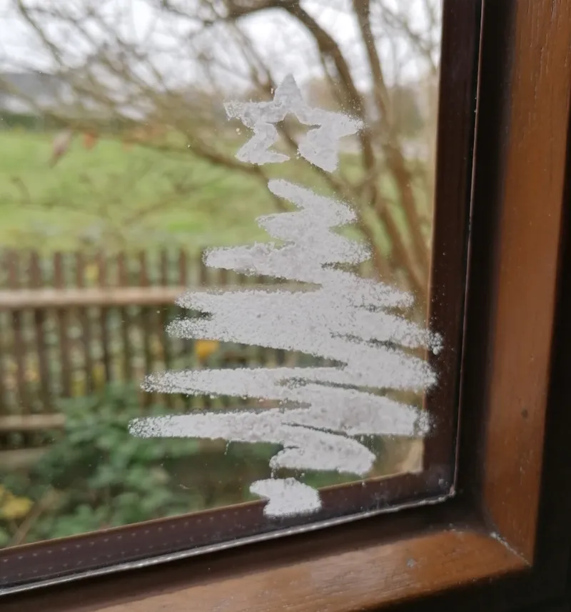 Wiederverwendbare Fenster Weihnachts Schablone 6