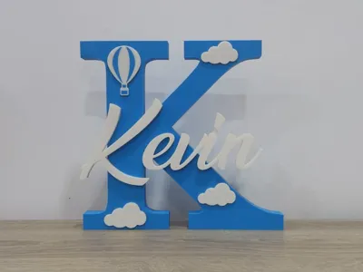 Decorative Letter "Kevin" 