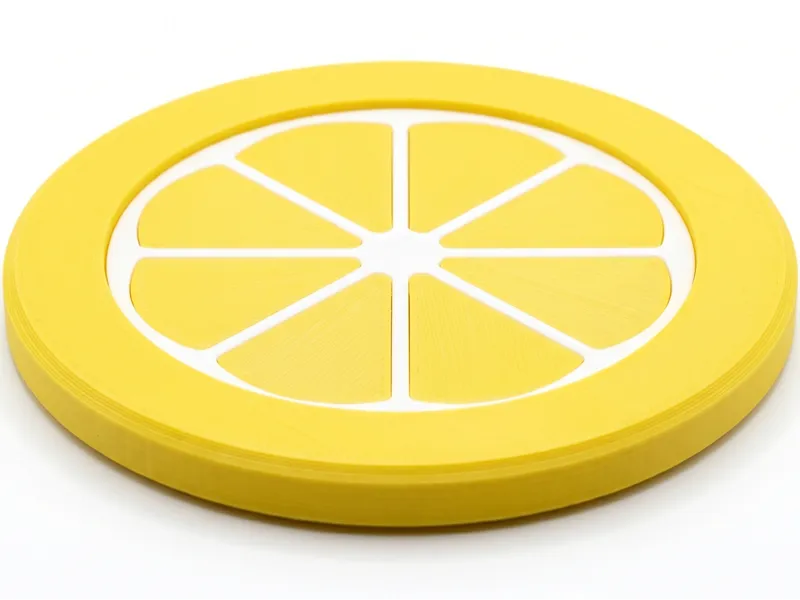 Dessous de Verre Citron - Design Épuré