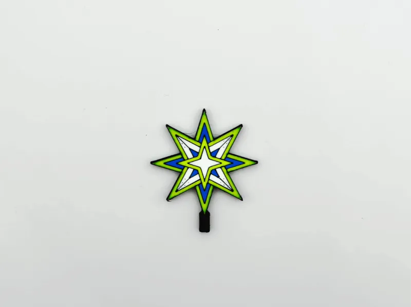 Stern zu Adventskranz