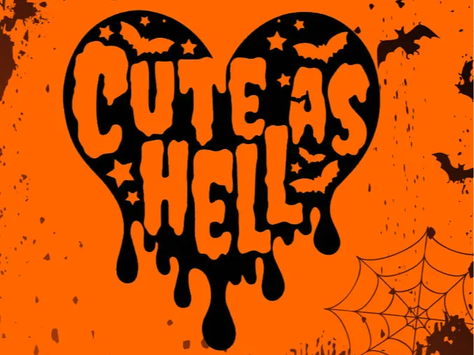 Cute as Hell Wall-Art
