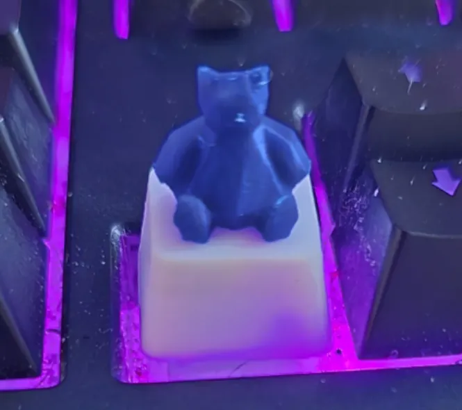 low poly snorlax pokemon keycap 
