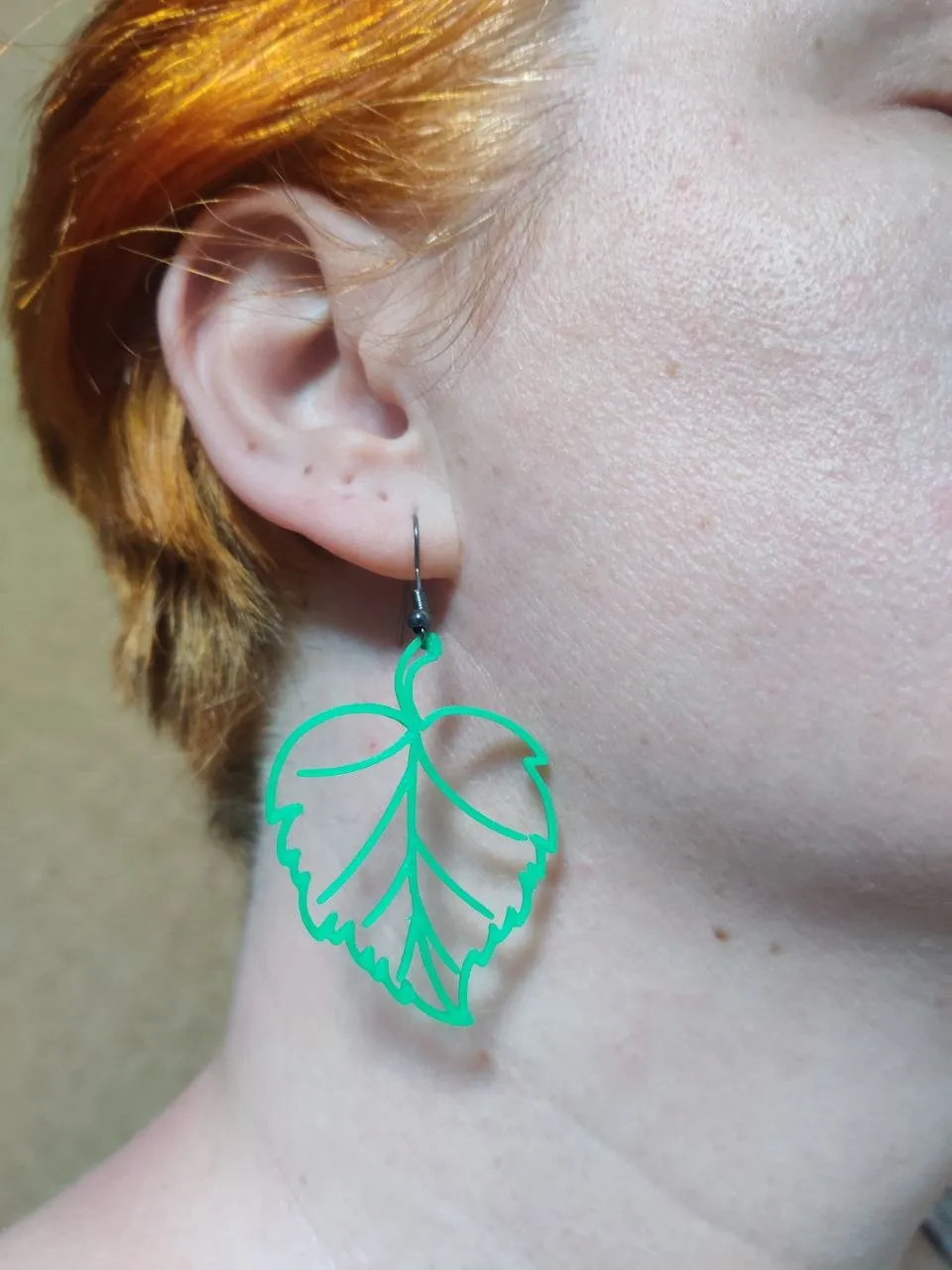 Leaf Filigree Earrings view 4