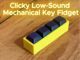 Clicky Low-Sound  Mechanical Key Fidget