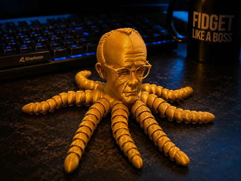 Friedrich Merz Oktopus Fidget Politisch inspiriert