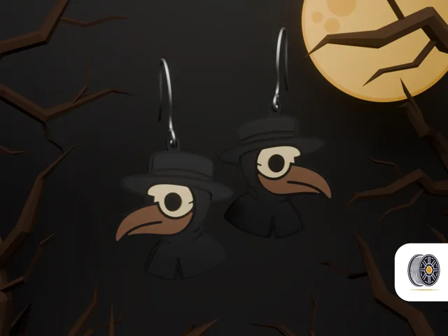 Plague Doctor Earrings | Halloween Earring Series