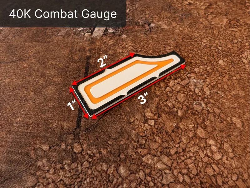 Grimdark 40K Wargaming Combat Gauge