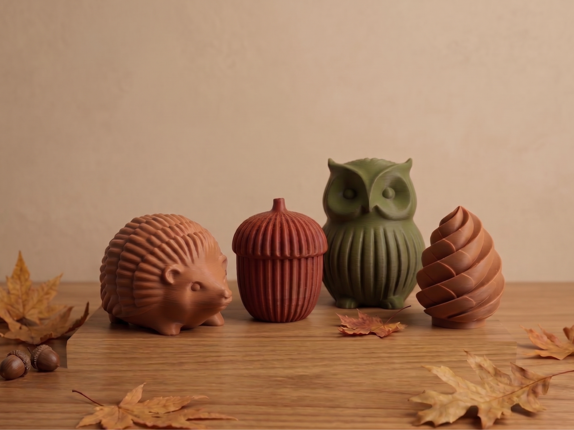 Japandi Autumn Collection - fall decoration 4 pcs - 1
