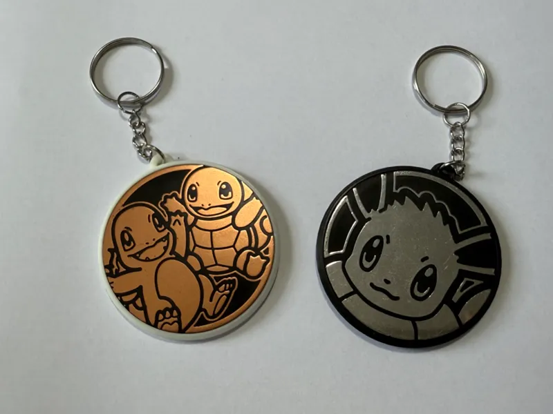 Pokemon Coin Keyring (Single/Double Sided)