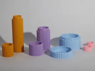 Parametric woven container