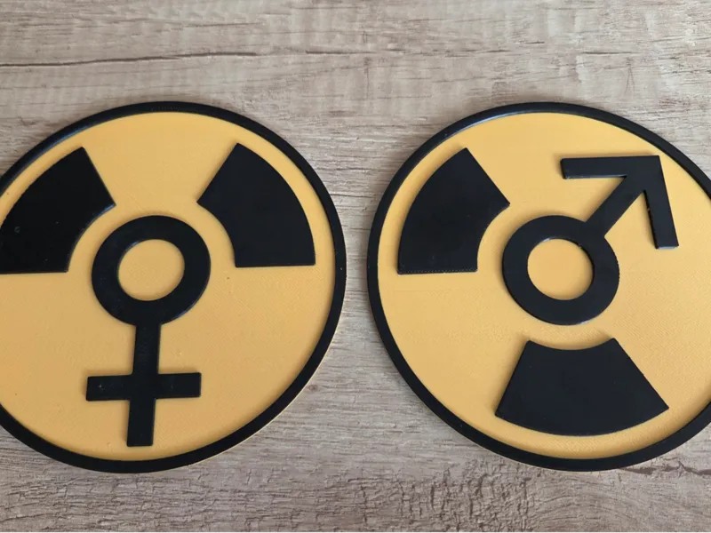 Radiation Gender Symbols – Nuclear Icons