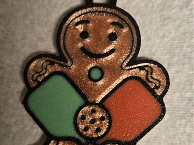 Pickleball gingerbread man