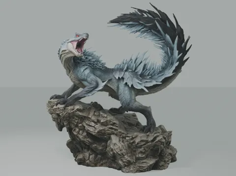 Escenografía en miniatura: Tobi-Kadachi - Monster Hunter Diorama #040 — referencia de MakerWorld