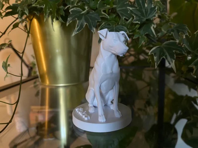 Sitting Dog Figurine – Realistic Model