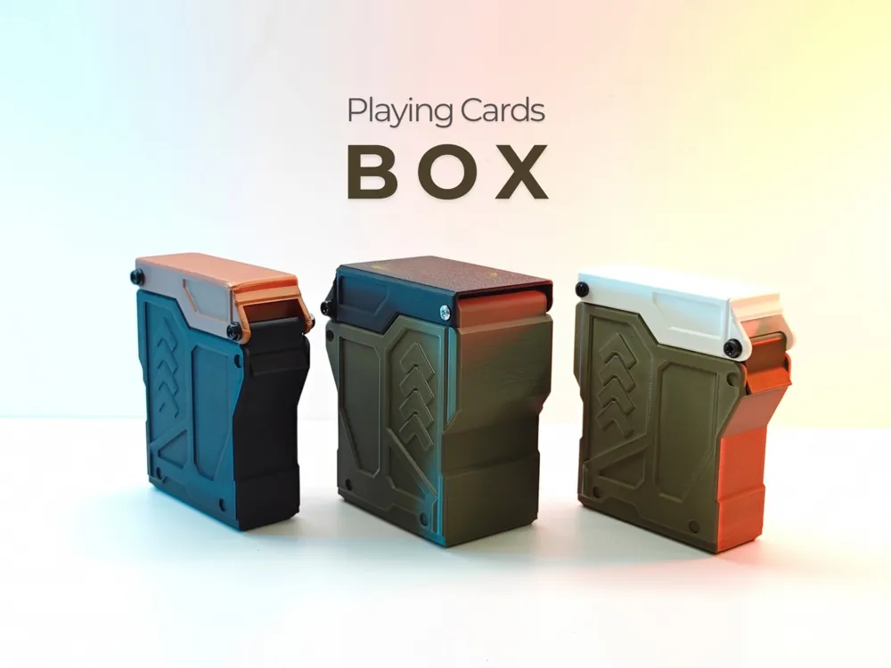 Caja o estuche: Playing Cards Box. Referencia del modelo original.