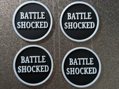 40k Battle Shocked Tokens