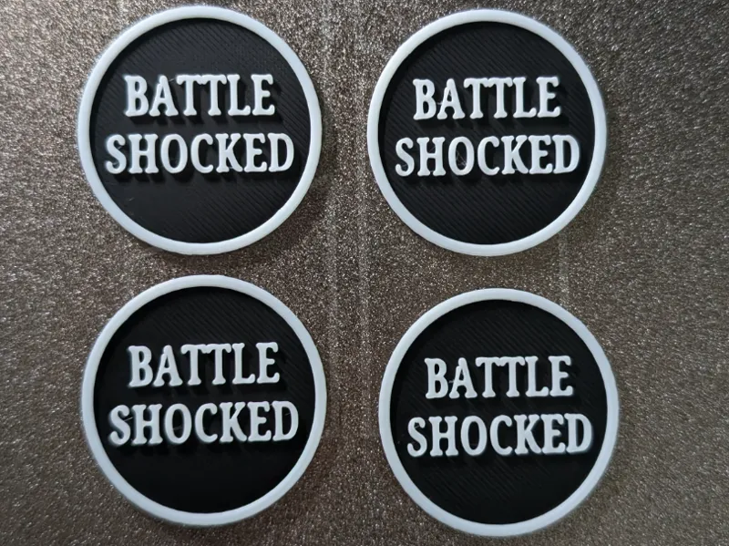 40k Battle Shocked Tokens