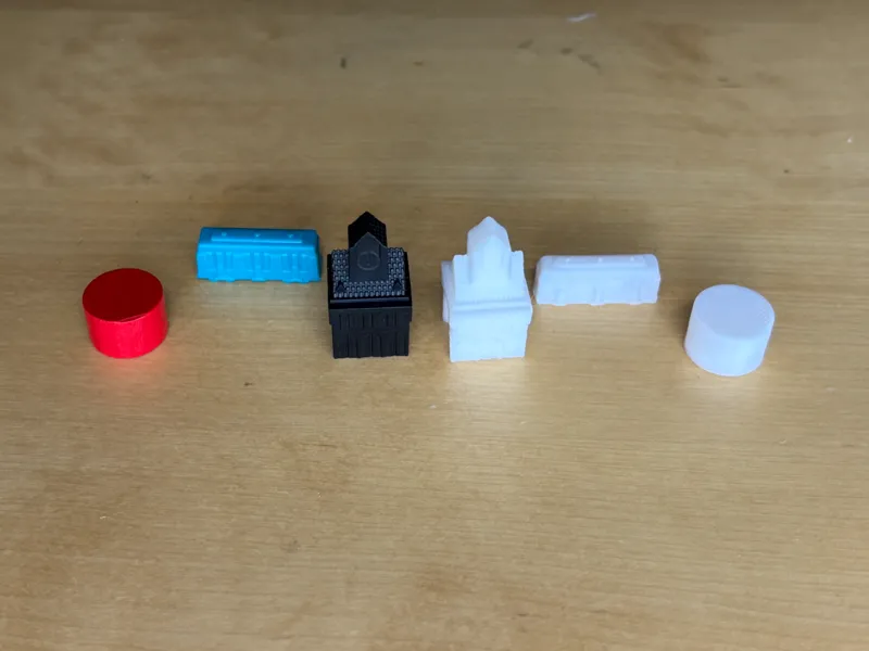 Tiket to ride boardgame full set pieces