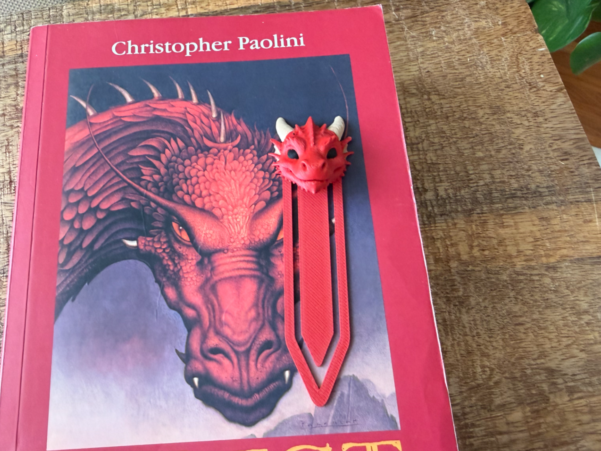 Red dragon bookmark