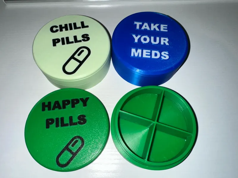 Funny Medicine Screw top Containers