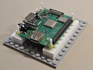 Simple brick compatible Raspberry Pi mount