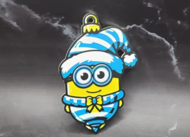 Ornement Minion Bleu de Noël