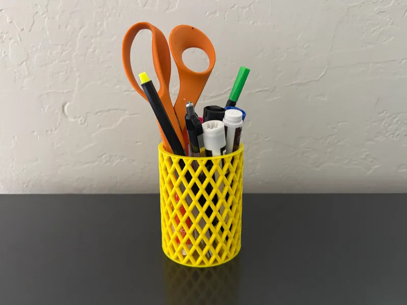 Geometric Pencil Cup