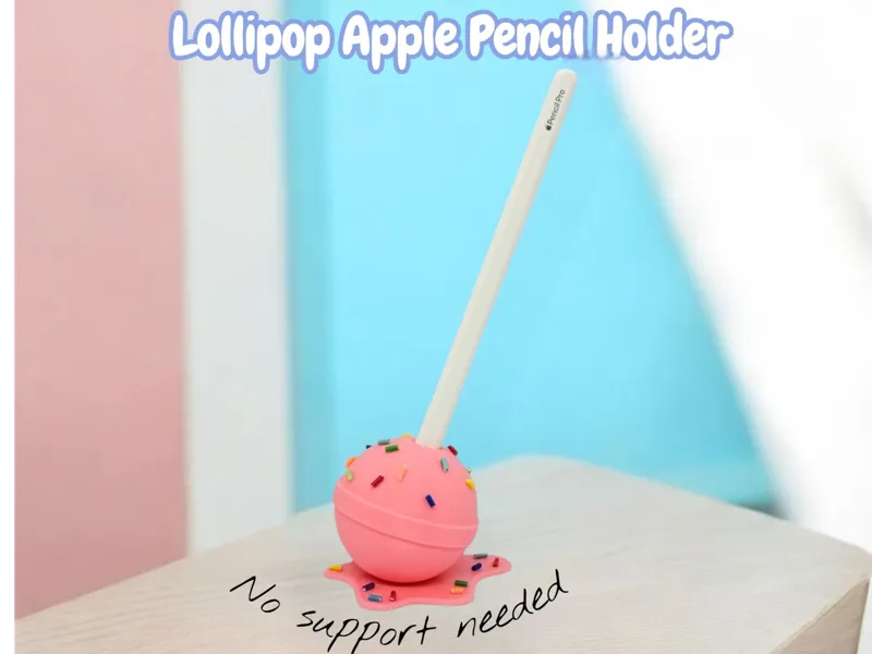 Melted Lollipop Apple Pencil Stand