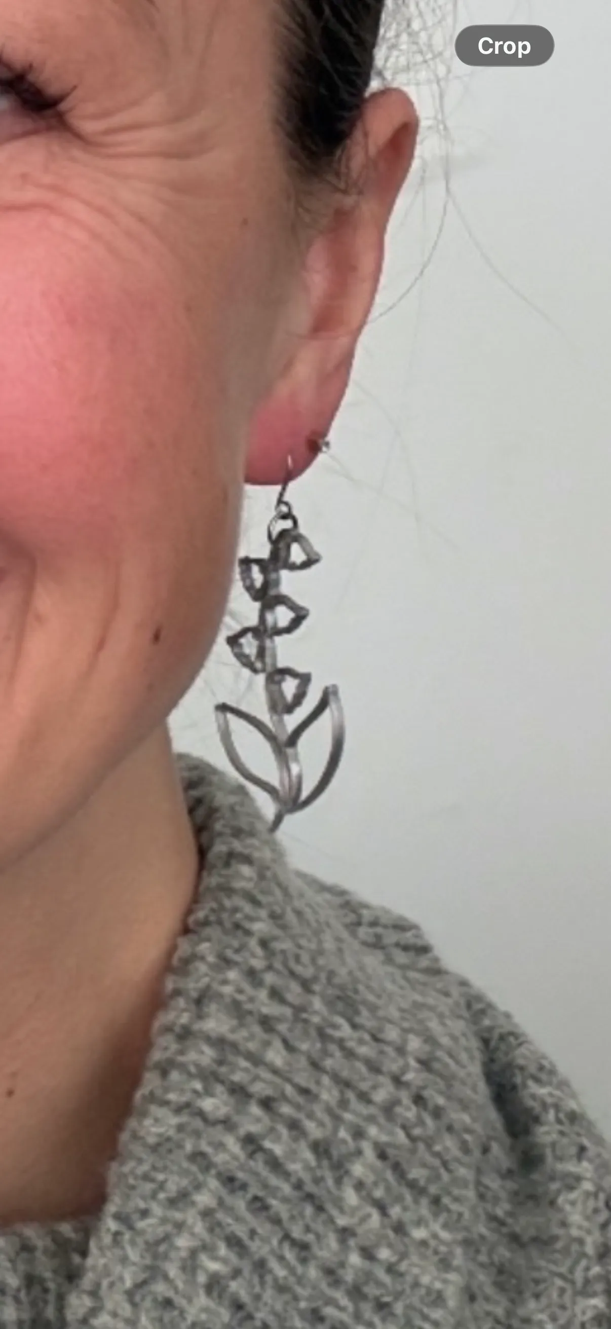 Line Art Lily of the Valley Earrings view 2