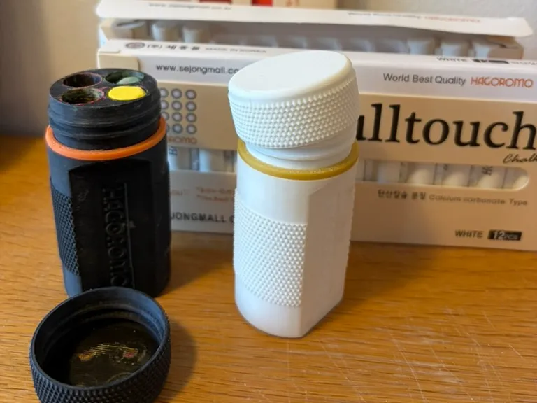 Hagoromo chalk pocket container, parametric
