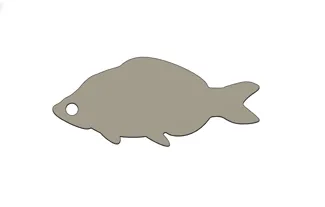 fish keychain