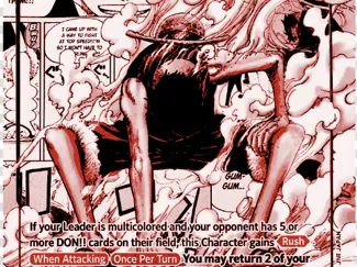 Hueforge Carta manga One piece de Luffy