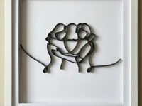 Étreinte d'amitié — art en ligne continue — photo 1