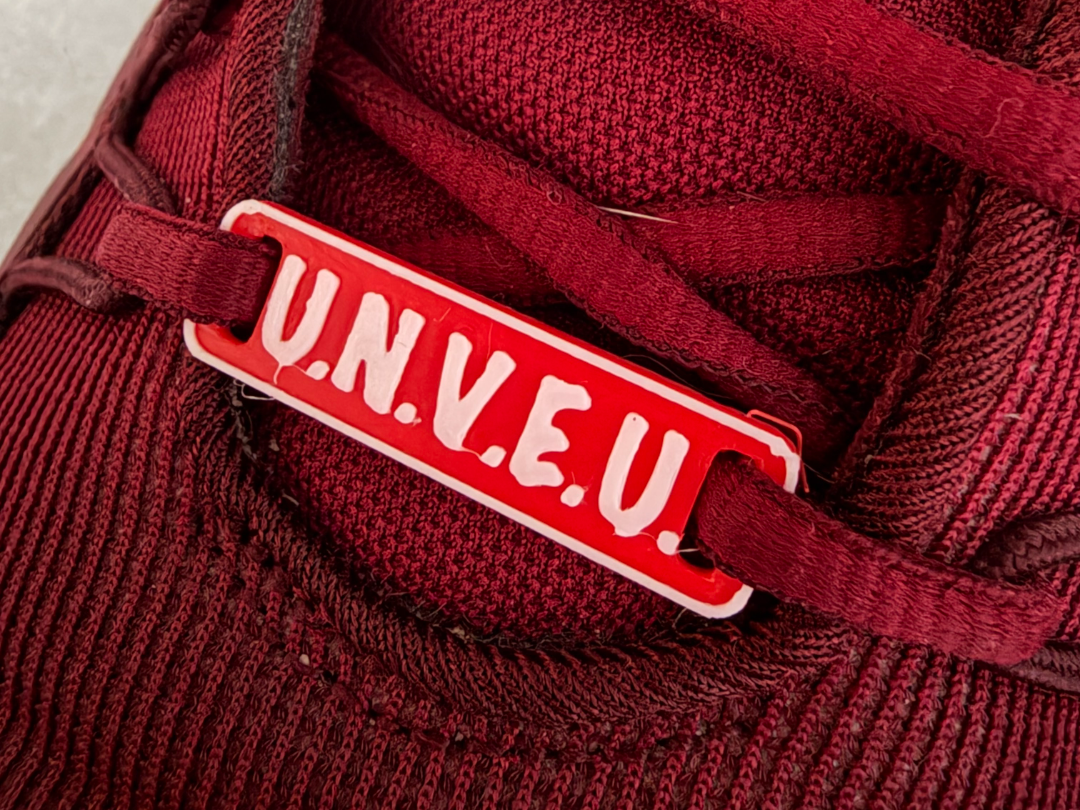 U.N.V.E.U. Union Schuh Schild Etikett Schnürsenkel
