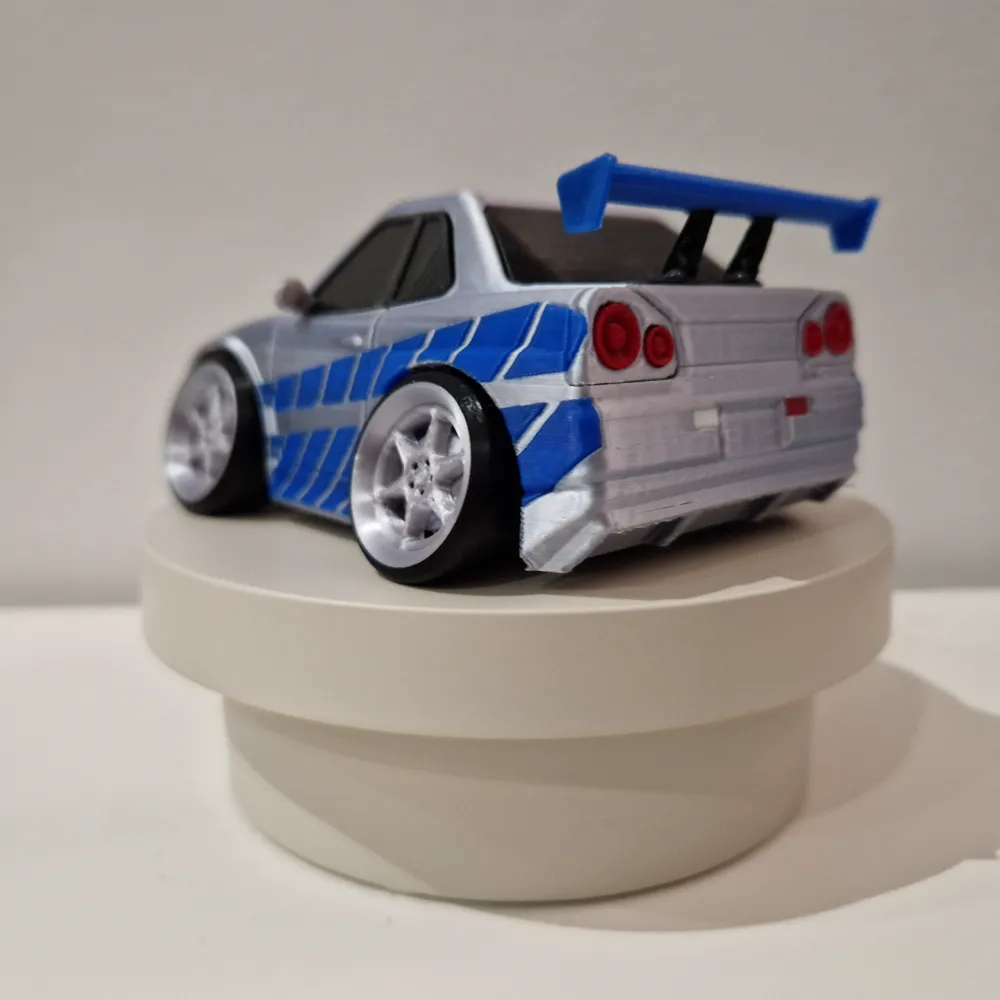 Brian's R34 Nissan Skyline GTR add on parts - Free 3D Print Model ...