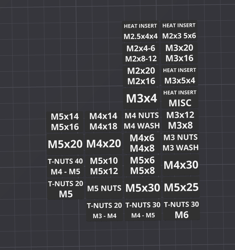 Miniatura 7 do modelo 3D Rugged Screw Unit - Gridfinity Hardware Storage