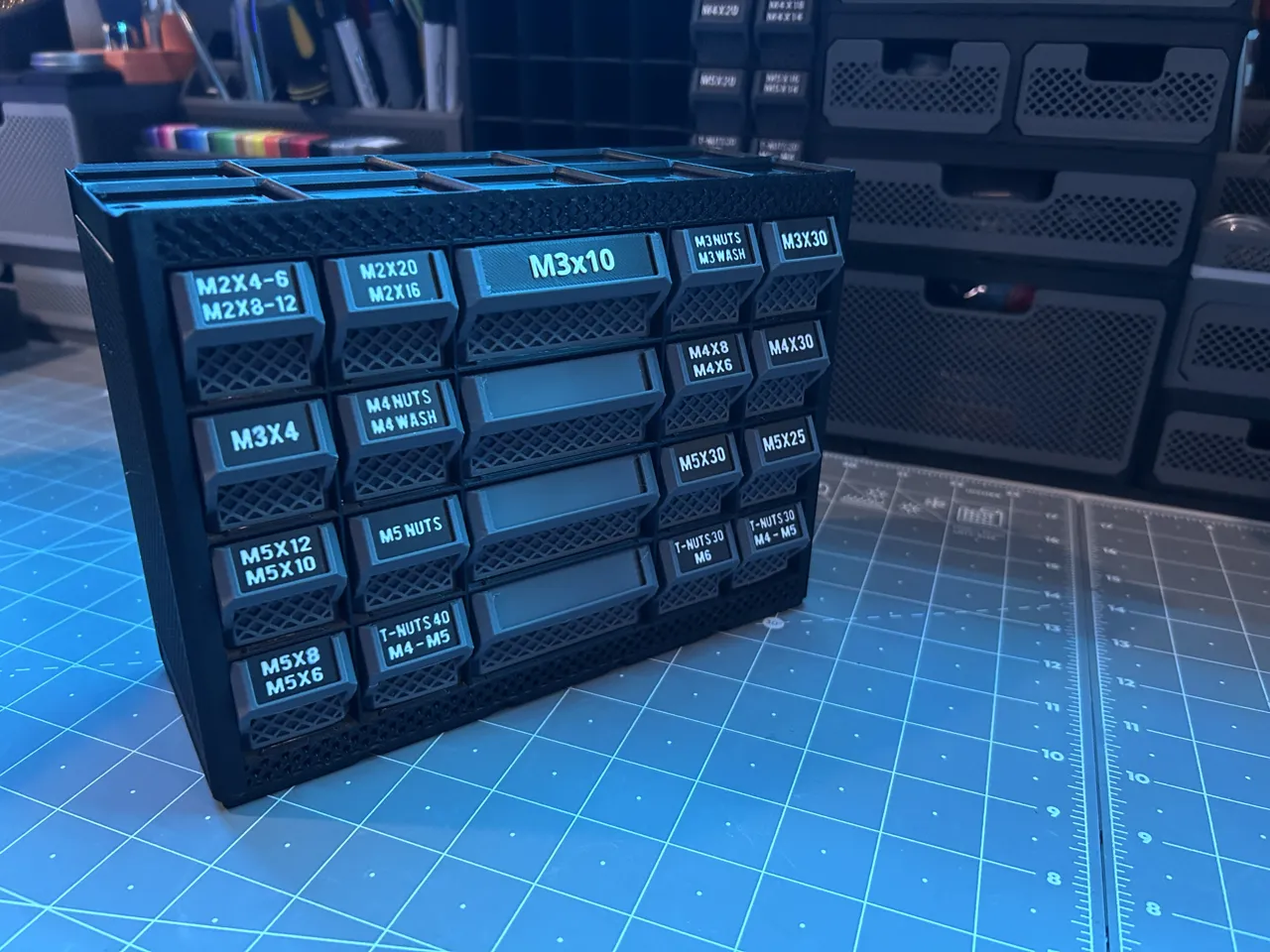 Rugged Screw Unit - Gridfinity Hardware Storage view 4