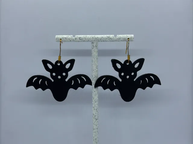 Aretes Silueta de Murciélago