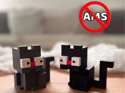 Funny Blocky Cat