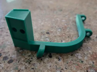 External ptfe guide with adapter block