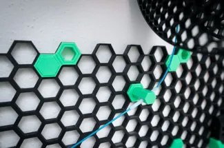 PTFE Tube Holder for Honeycomb storage wall