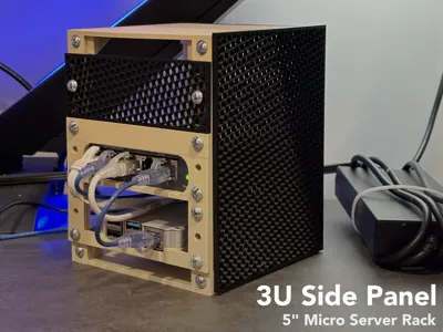 Side Panel for 5" Micro Rack (2 Versions)