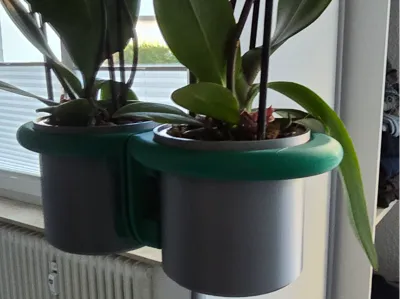 Orchid Wall Pot with Holder