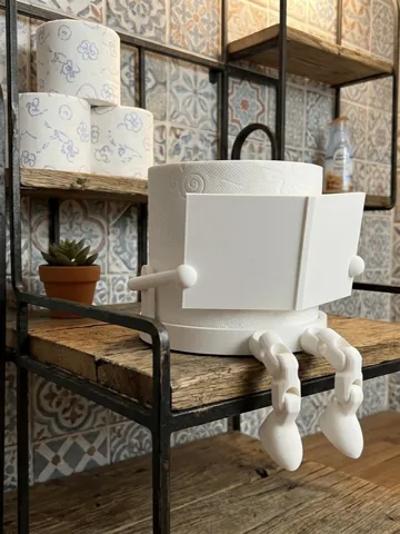 Soporte: Articulated toilet roll holder Helios 3d — vista de referencia 2