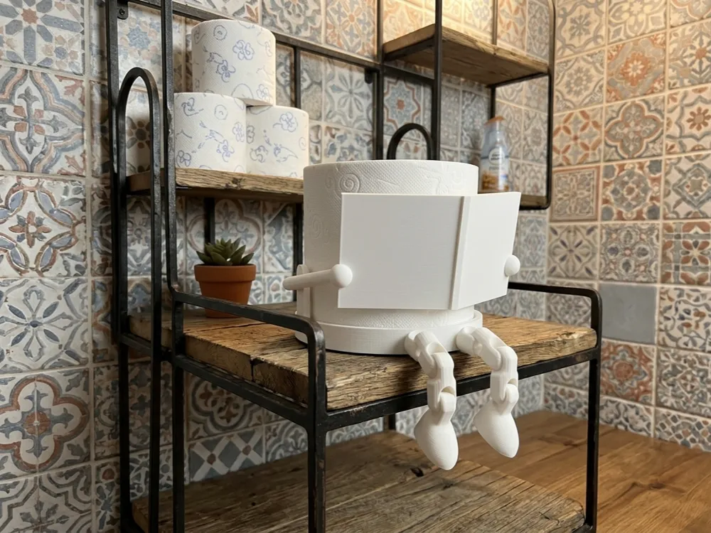 Soporte: Articulated toilet roll holder Helios 3d. Referencia del modelo original.